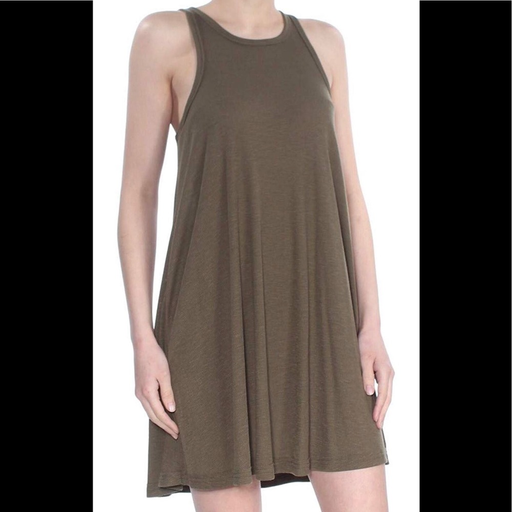 Free People- La Nite Mini Dress Olive